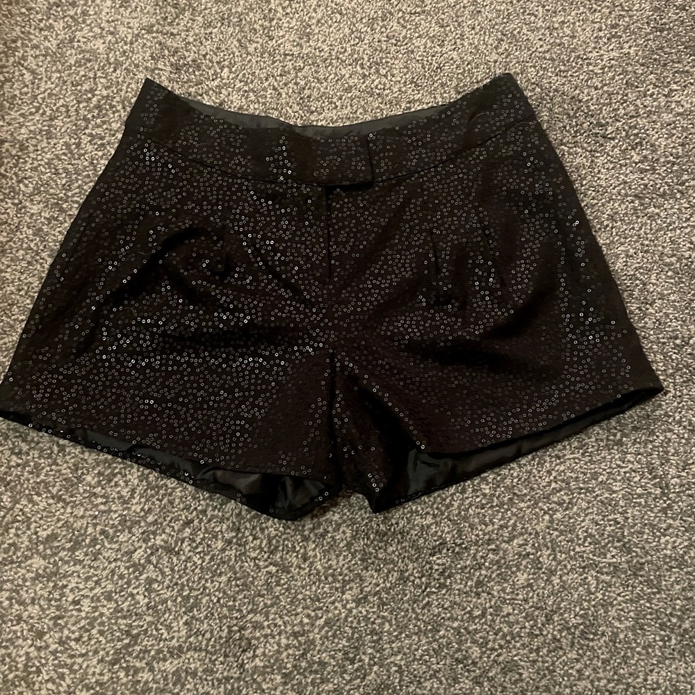 Size 4 black sparkly Jennifer Lopez shorts